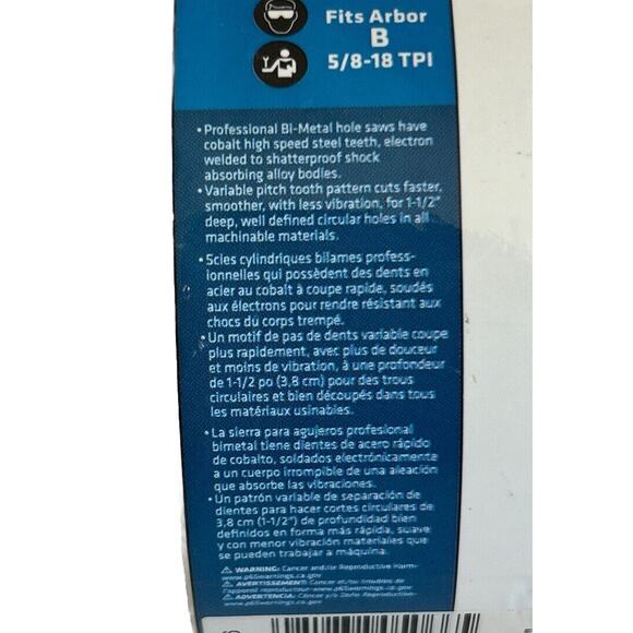 CENTURY DRILL & TOOL  4-1/8" Cobalt Bi-Metal Shark Tooth Hole Saw 05066 - Picture 2 of 4